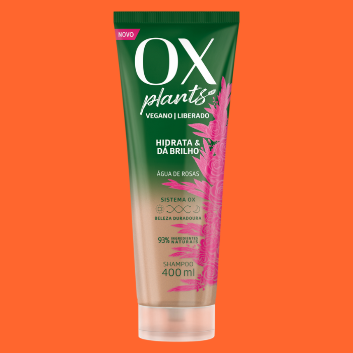 Shampoo OX Plants Hidrata & Dá Brilho - 400ml