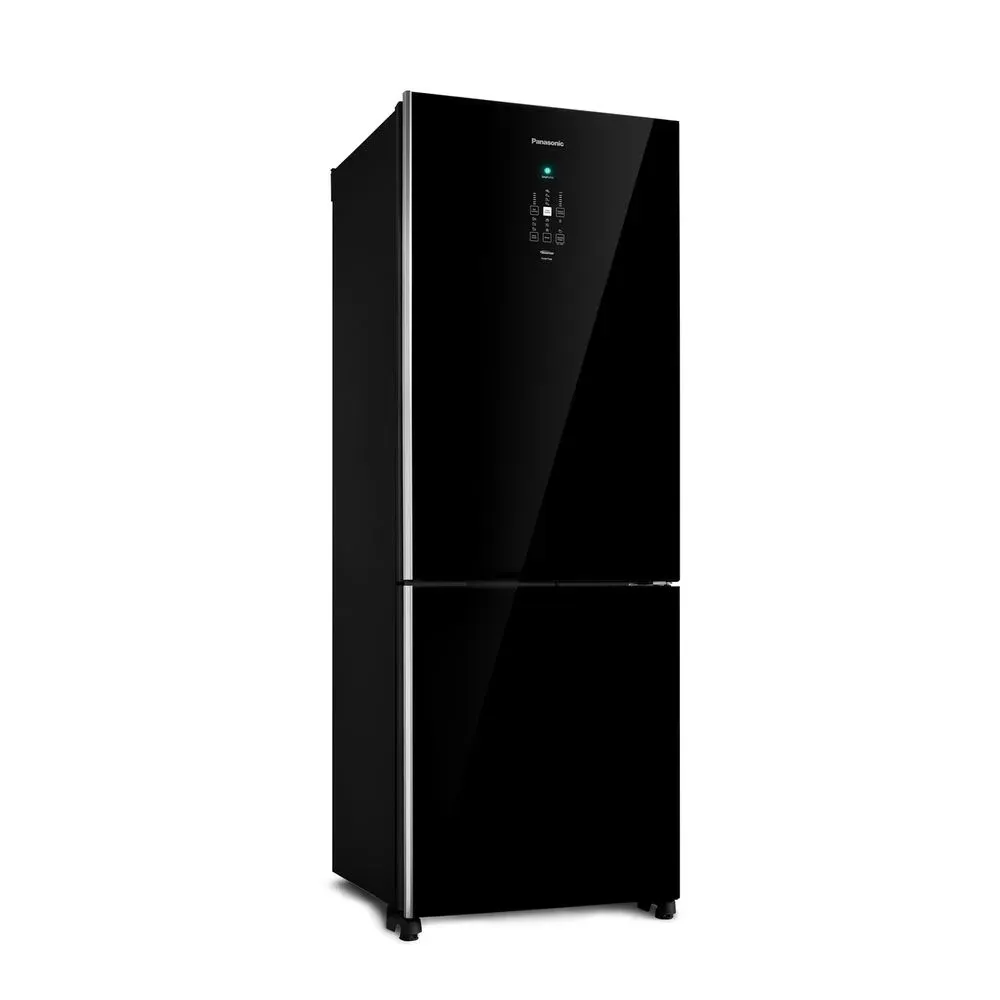 Geladeira Panasonic Frost Free 425L Com Freezer Inferior - Vidro Preto