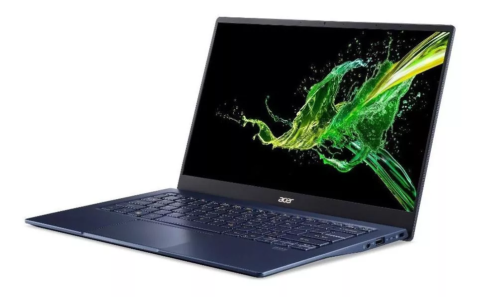 Notebook Acer Swift 5 Com Tela Inicial, Exibindo Um Design Ultrafino E Moderno.