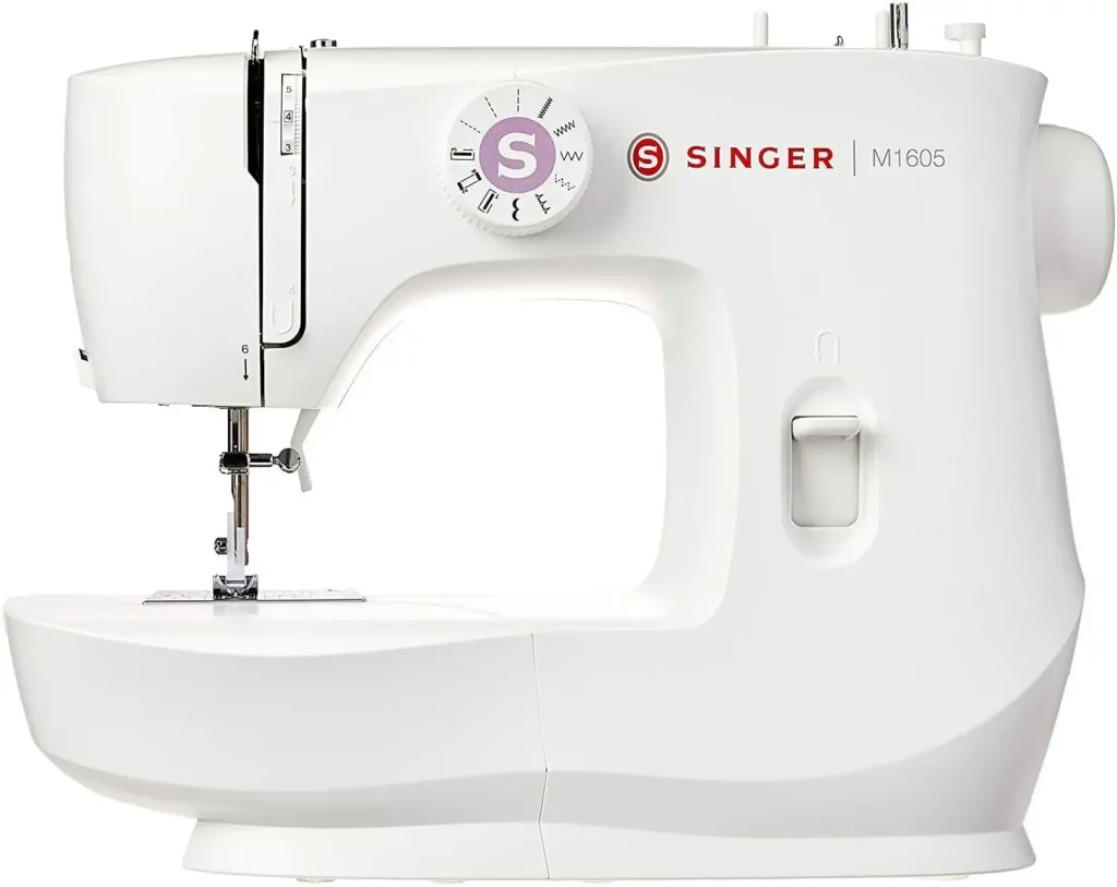 Máquina De Costura Singer M1605, Branca, Com Seletor De Pontos E Design Compacto, Ideal Para Uso Doméstico