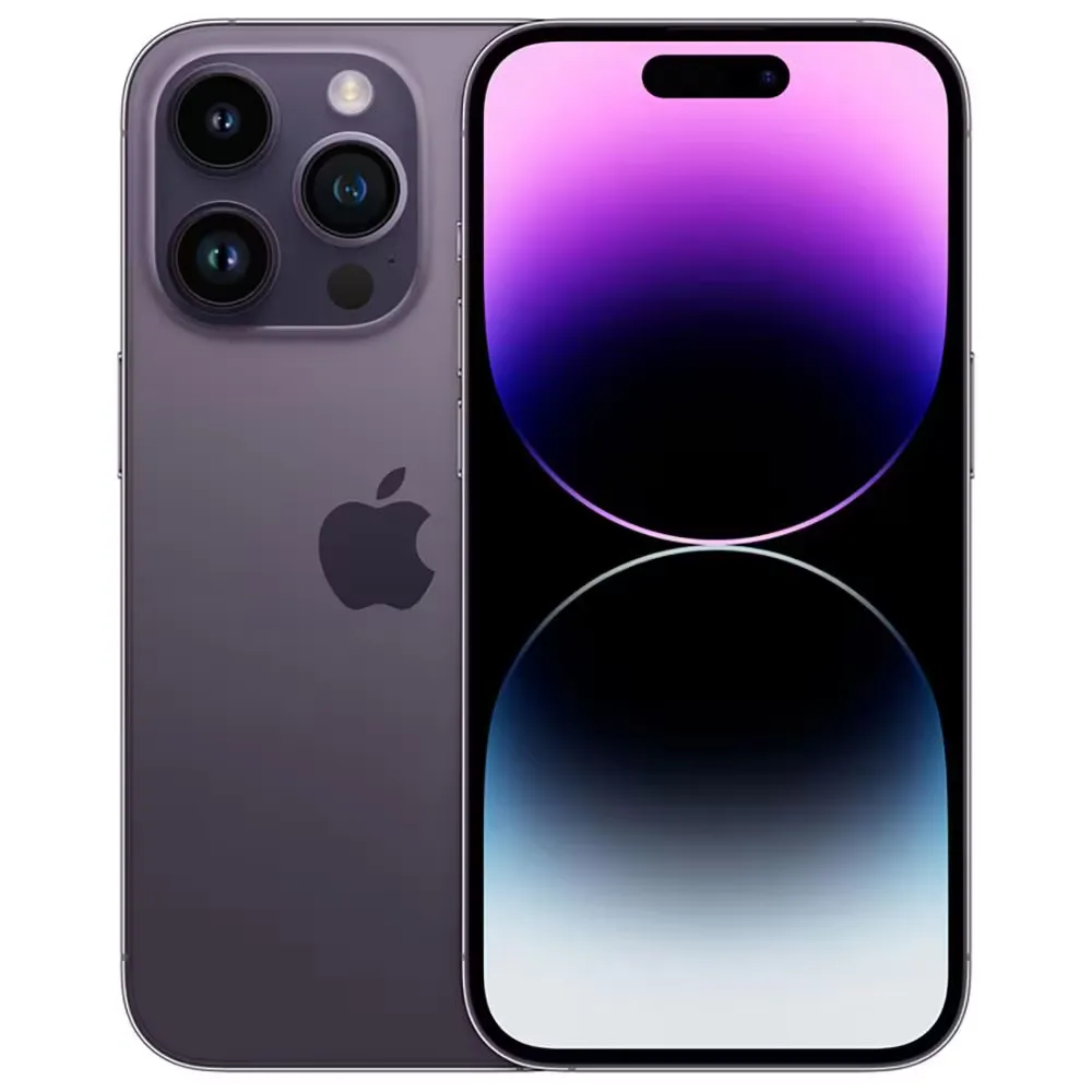 Imagem Do Iphone 14 Pro Max Na Cor Roxa, Com Destaque Para O Design Elegante E A Tela Vibrante.