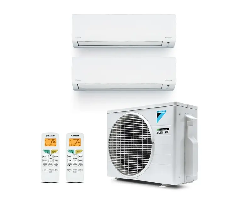 Ar Condicionado Multi Split Inverter Daikin 34000 BTUs Quente Frio 220V (2 Evap de 9000 e 18000 BTUs)