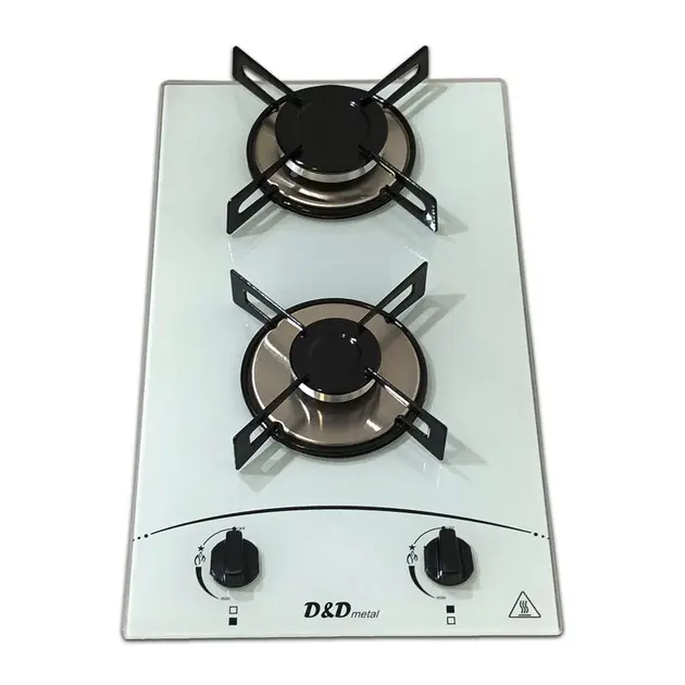 Cooktop 2 Bocas D&D Branco - Gás Bivolt com Acendimento Automático