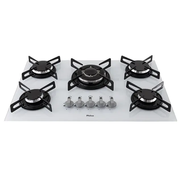 Cooktop 5 Bocas Philco Branco – Cook Chef Tc – Gás Bivolt