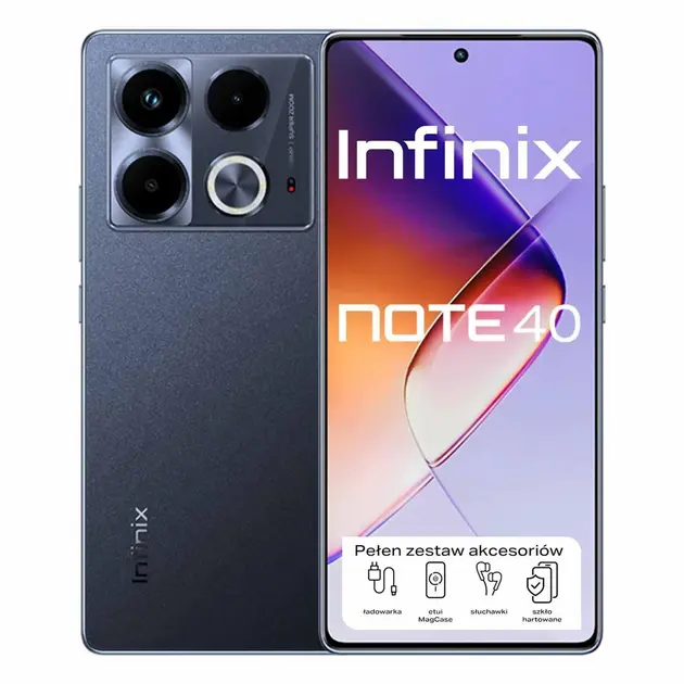 Infinix Note 40 256GB Dual Chip Preto 6.78