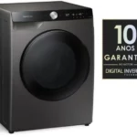 Lavadora de Roupa Lava e Seca 13 Kg Frontal Inox 3 em 1 Ecobubble Samsung